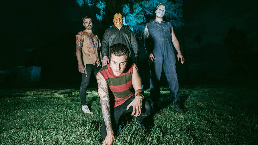 Ice Nine Kills Scary Faces At Night Wallpaper