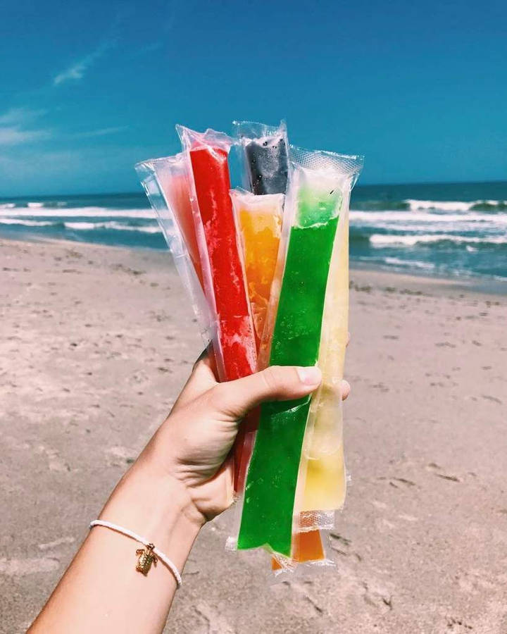 Ice Pops In Summer Iphone Wallpaper