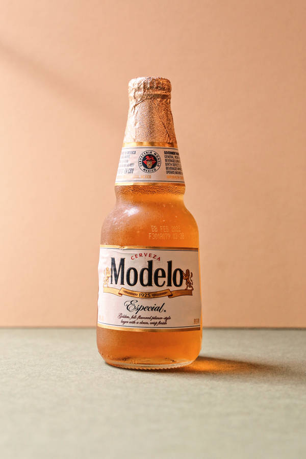 Iced Cold Bottle Of Modelo Especial Wallpaper