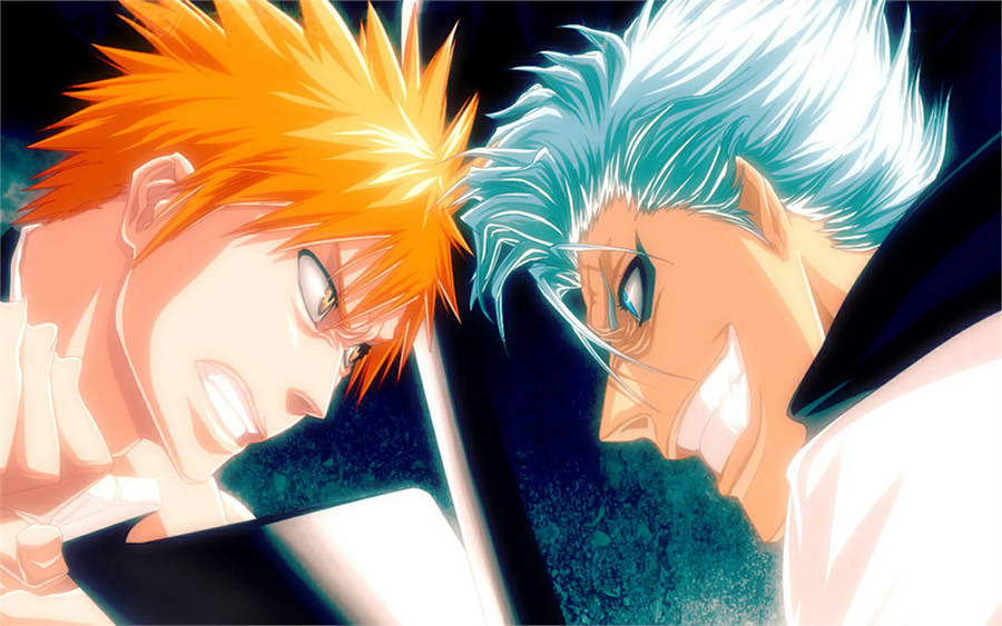 Ichigo Kurosaki With Grimmjow Wallpaper