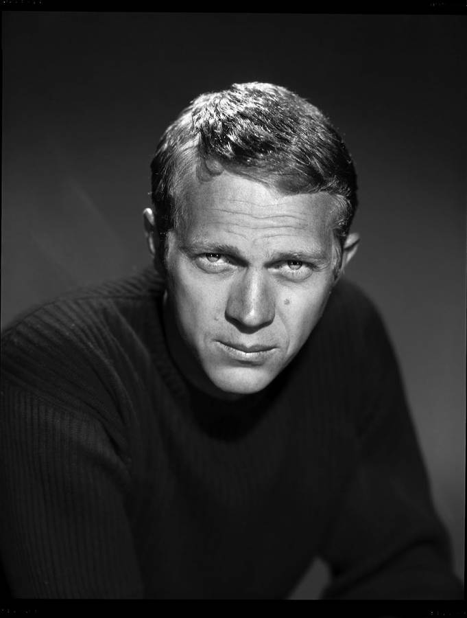 Iconic 1960 Portrait Of The Legendary American Actor, Steve Mcqueen Wallpaper