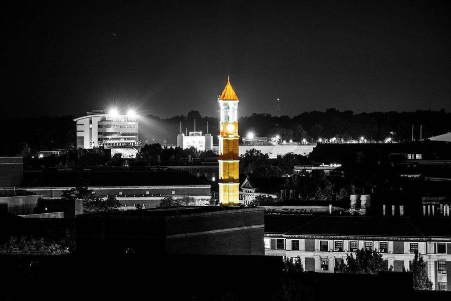 Iconic Bell Tower At Purdue University Wallpaper