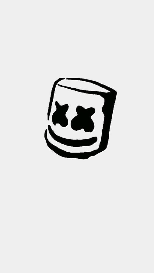 Iconic Head Marshmello Iphone Wallpaper