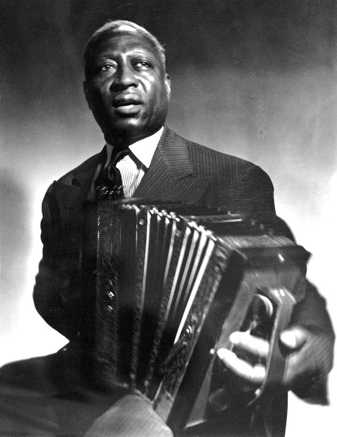 Iconic Portrait Of Huddie 'leadbelly' Ledbetter, Renowned American Folk And Blues Singer (1942) Wallpaper