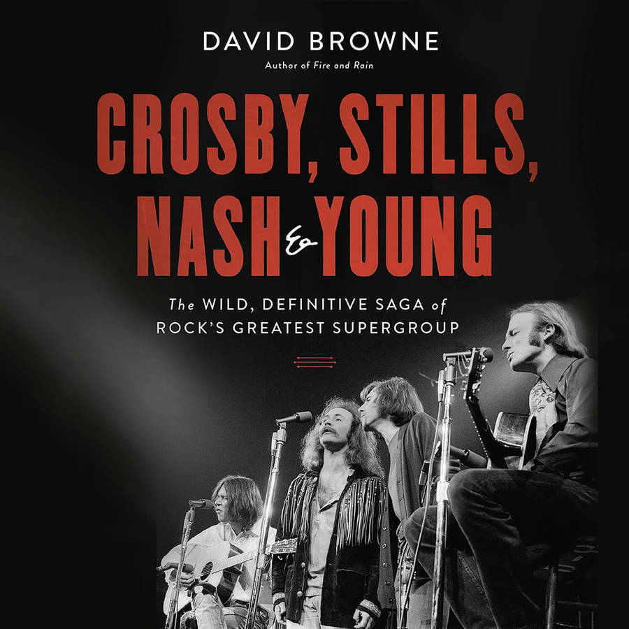 Iconic Trio, Crosby, Stills, And Nash On Stage Wallpaper