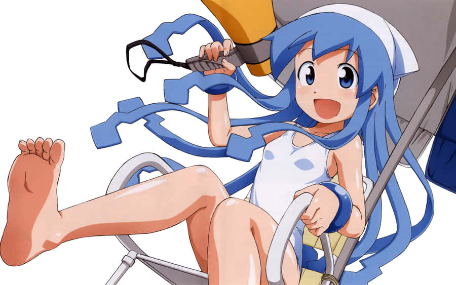 Ika Musume Squid Girl Anime Girl Feet Wallpaper