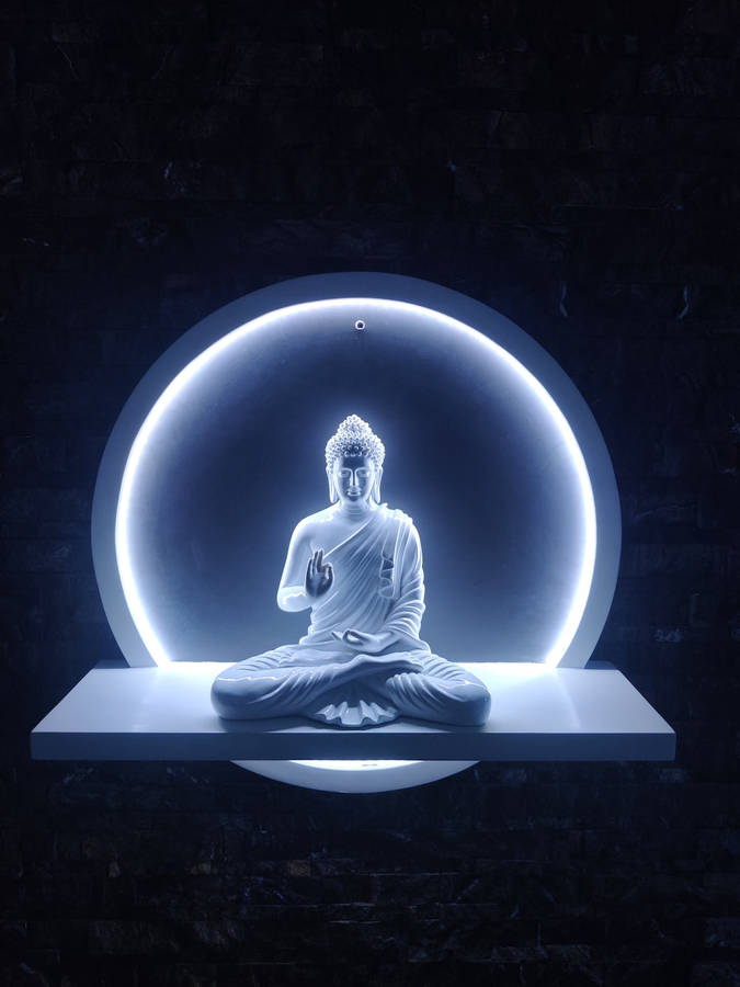 Illuminated Buddha God Laptop Wallpaper