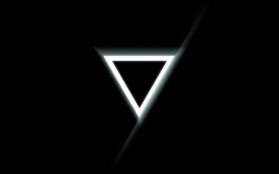 Illuminati Inverted White Triangle Wallpaper