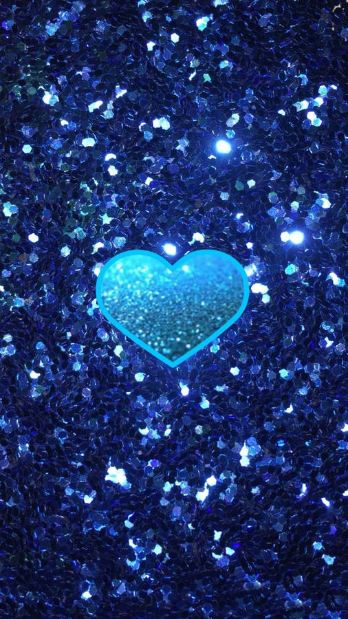 Illuminating Heart On Iphone Display Wallpaper