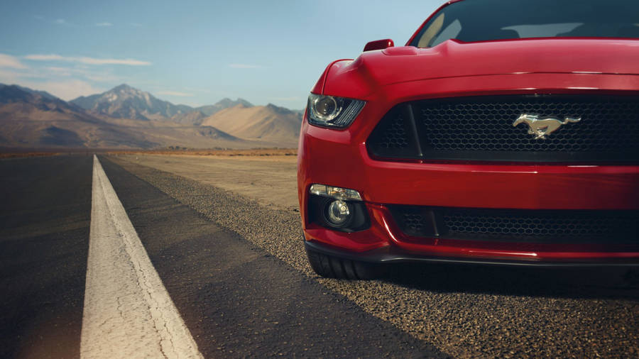 Illuminating Red | 4k Ford Mustang Wallpaper