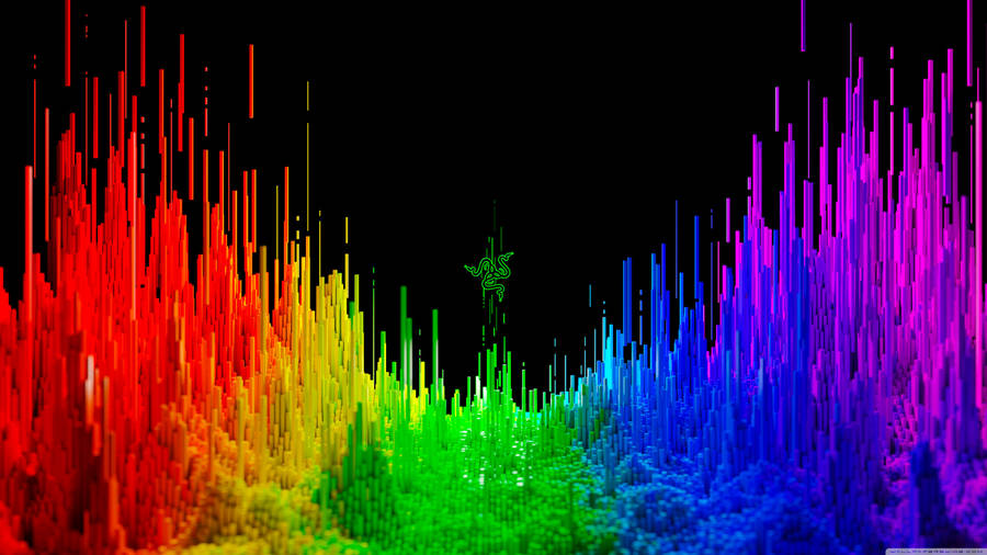 Illuminating Spectrum - A Razer Rainbow Background Wallpaper