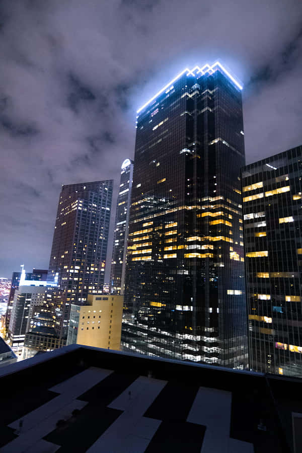 Illuminating The Skyline Of Dallas, Texas Wallpaper