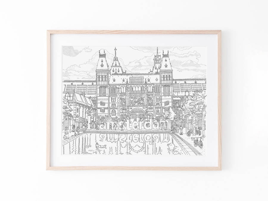 Illustration Of Rijksmuseum Wallpaper