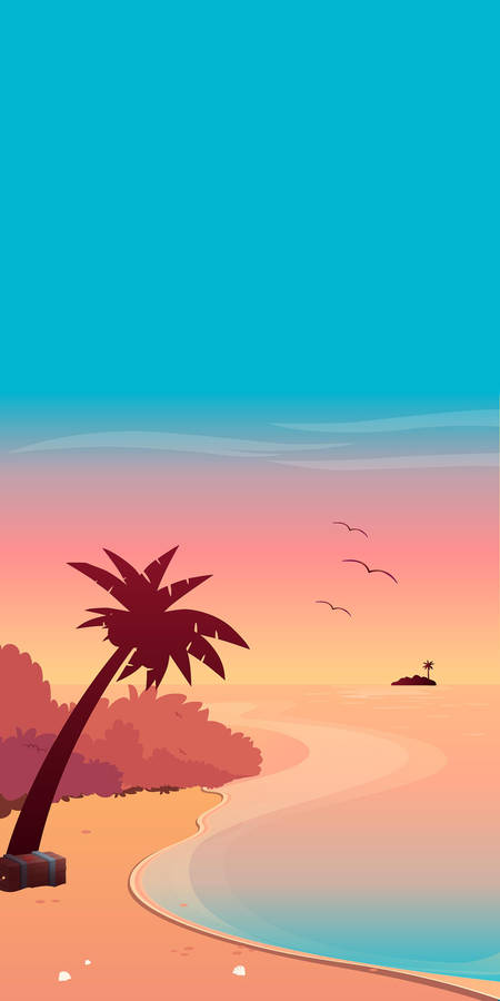 Illustration Summer Vibes Wallpaper