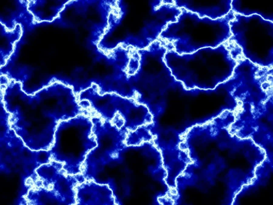 Image An Electric Display Of Blue Lightning. Wallpaper