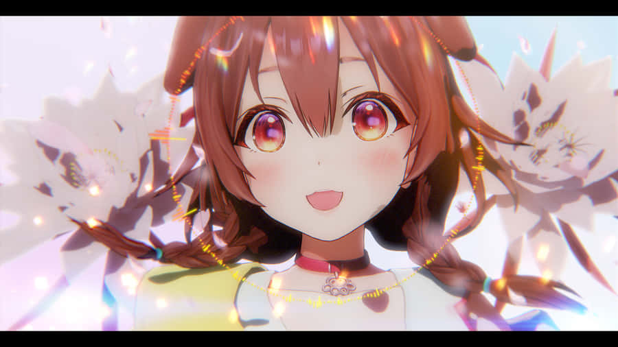 Image Inugami Korone Chilling With Cute Canine Companions Wallpaper