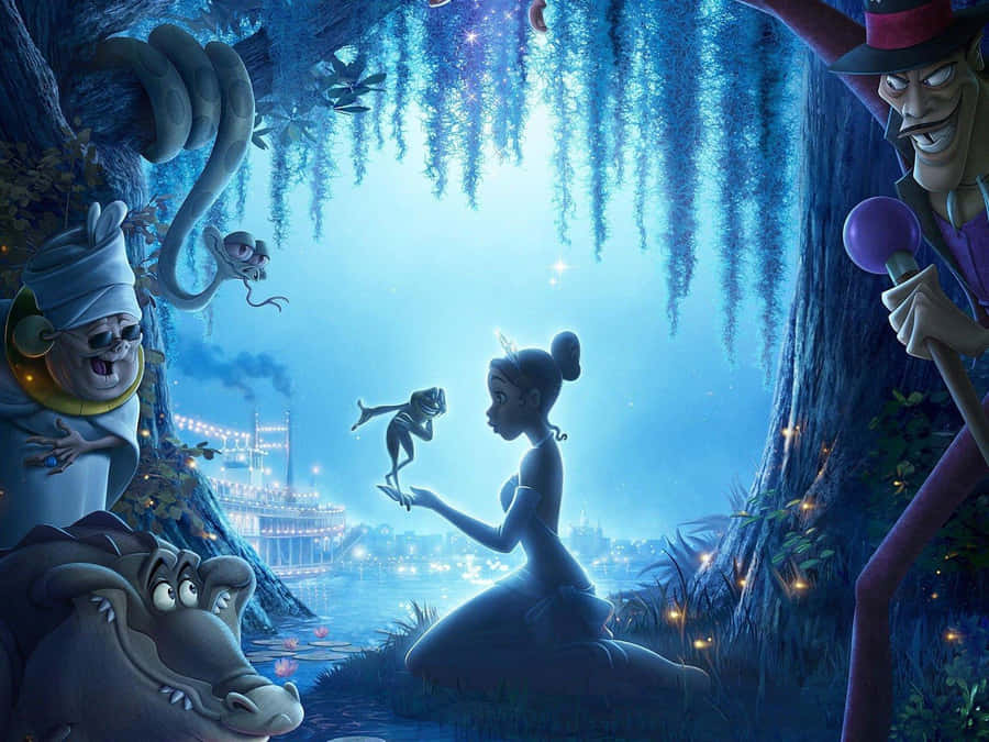 Image Princess Tiana Wearing A Beautiful Green Gown. Wallpaper