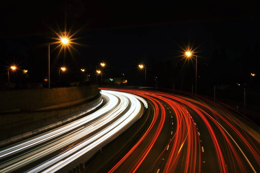 Impressive Car Time-lapse Dark 4k Wallpaper