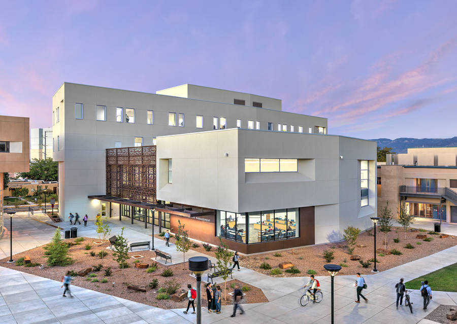 Impressive Structure Of The Mckinnon Center For Management At University Of New Mexico. Wallpaper