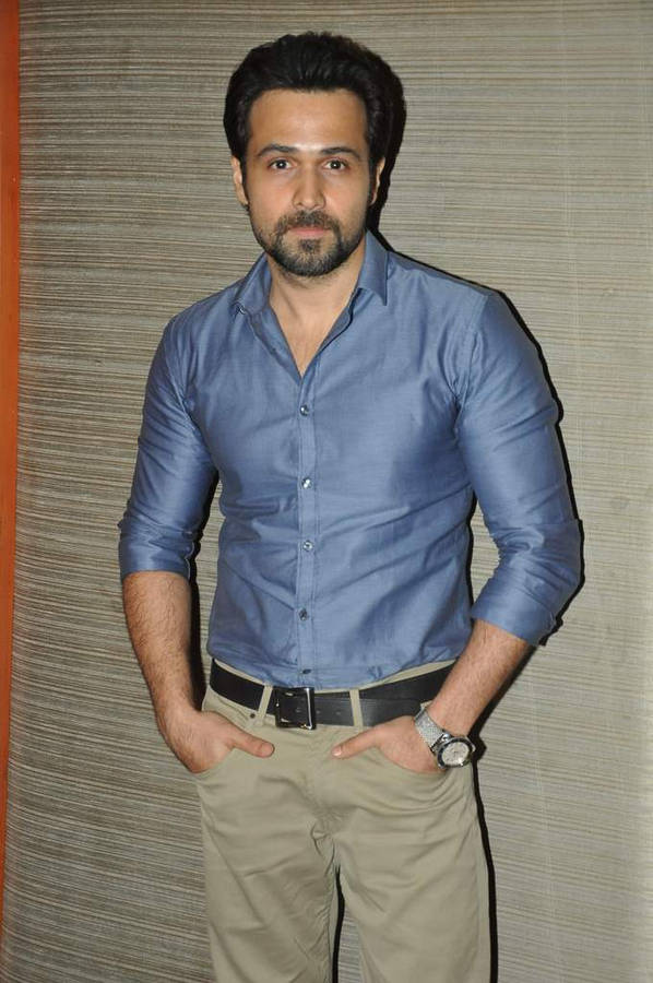 Imran Hashmi Blue Shirt Wallpaper