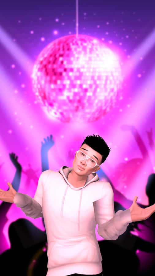 Imvu Guy At Disco Wallpaper