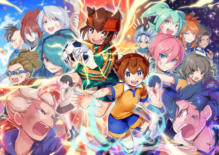 Inazuma Eleven Characters Collage Wallpaper