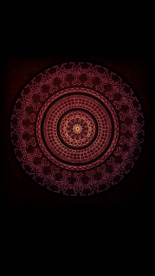 Indian Aesthetic Dark Mandala Wallpaper