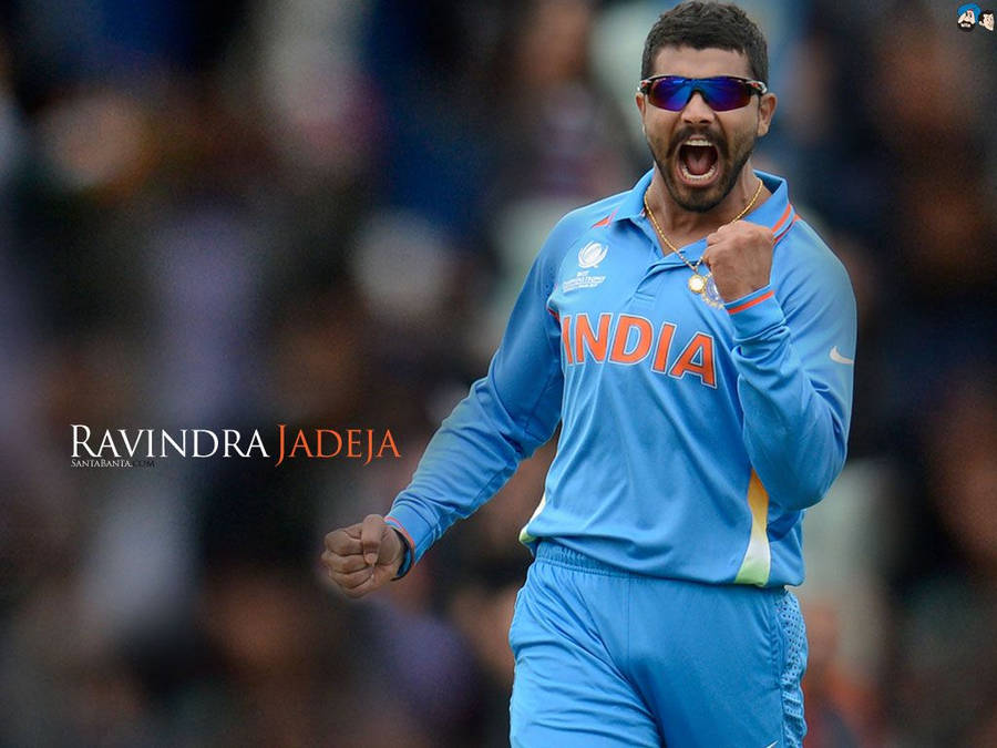 Indian Cricket Team Member Ravindra Jadeja Wallpaper