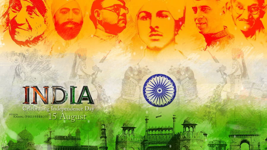 Indian Flag And Independence Day Wallpaper