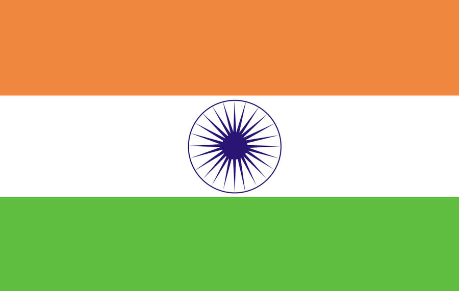 Indian Flag With Simple Design Wallpaper