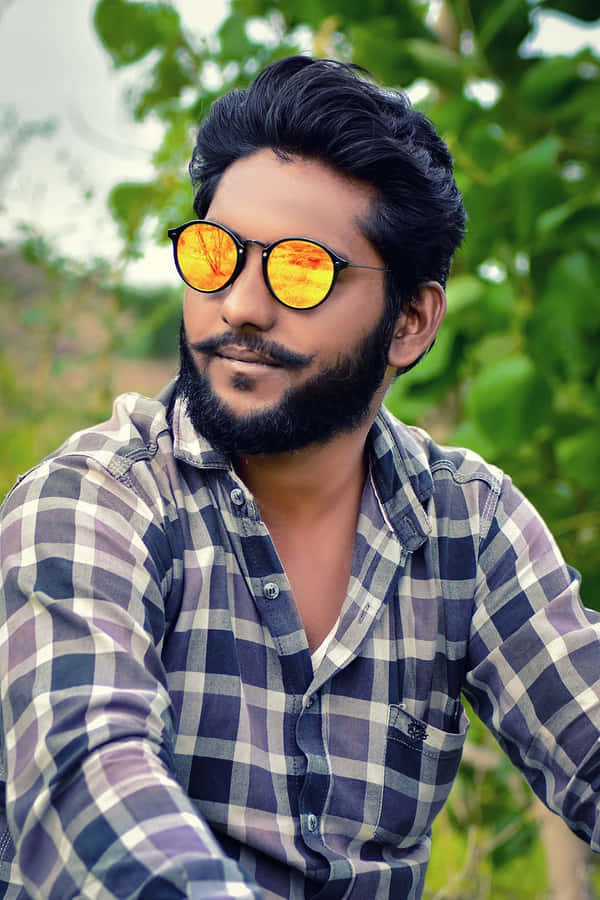 Indian Guy Punjabi Beard Style With Mustache Wallpaper