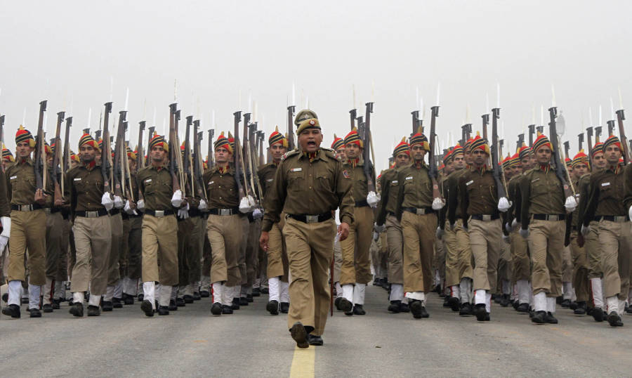 Indian Police On Parade Wallpaper