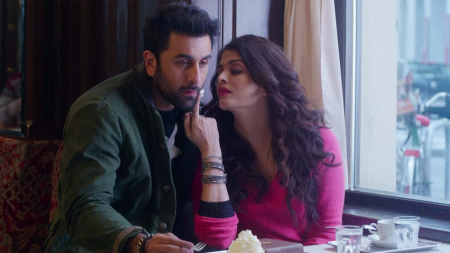 Indian Woman Aishwarya Rai Bachchan And Ranbir Kapoor Still Wallpaper