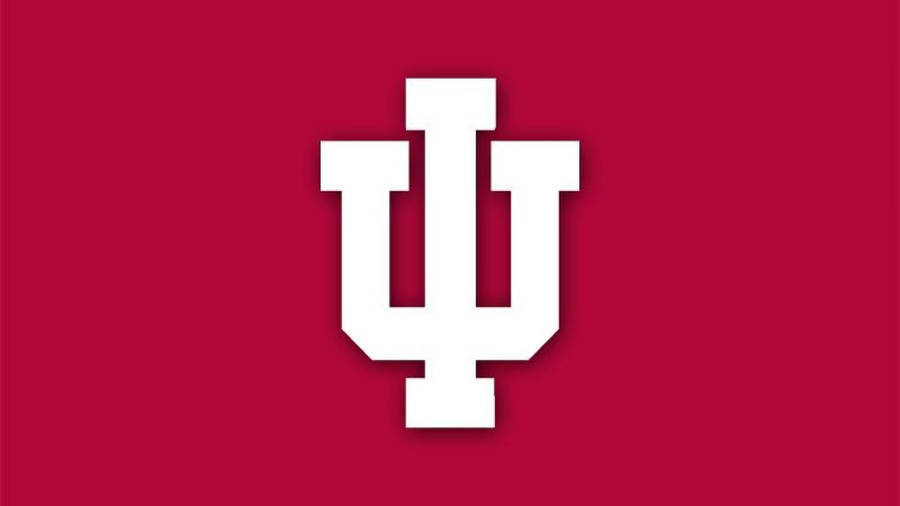 Indiana Hoosiers Logo Red Background Wallpaper