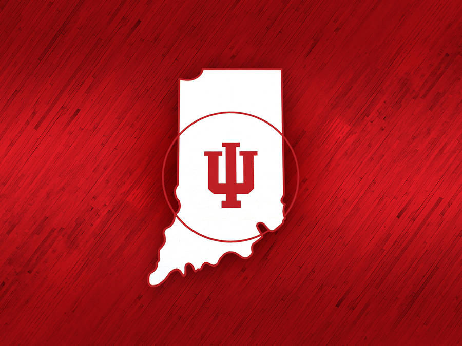 Indiana Maps Hoosiers Red Wallpaper