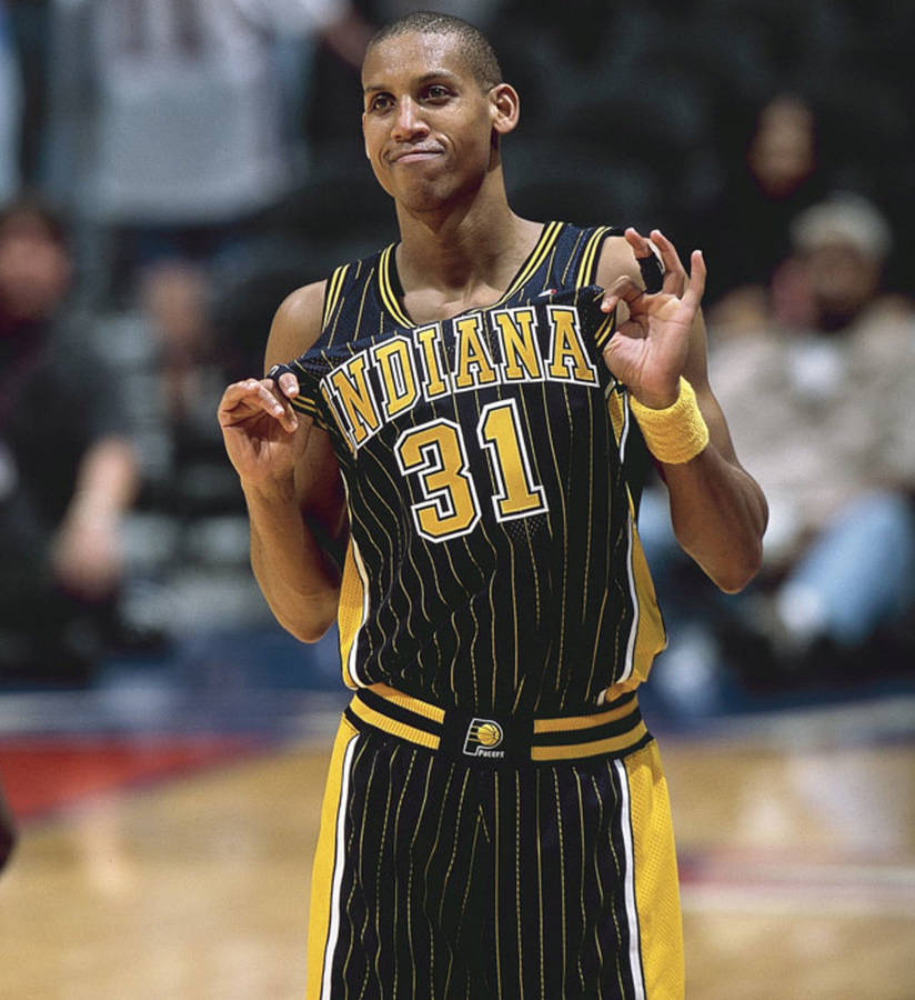 Indiana Pacers Legend - Reggie Miller Wallpaper