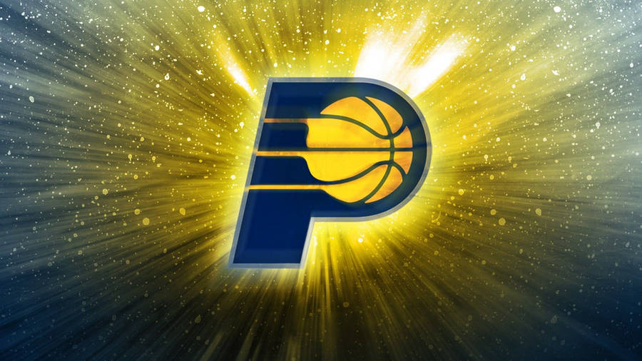 Indiana Pacers Yellow Glitter Light Wallpaper