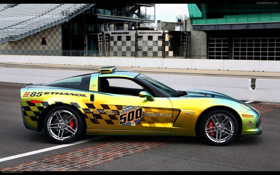 Indianapolis 500 Corvette Sportscar Wallpaper