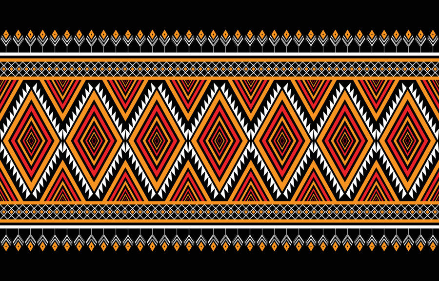 Indigenous Patterned Shawl Wallpaper