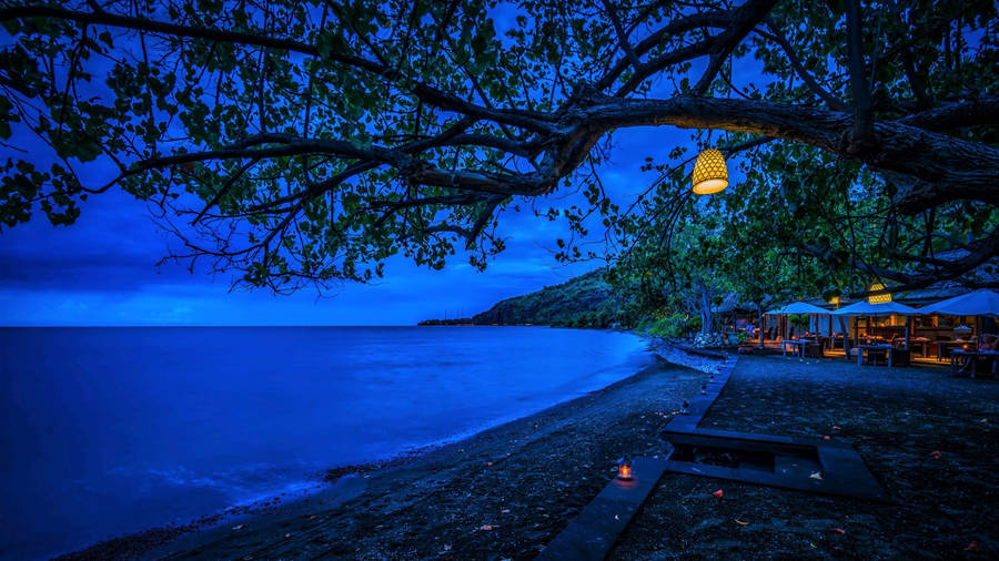 Indonesia Beach Resort Evening Wallpaper