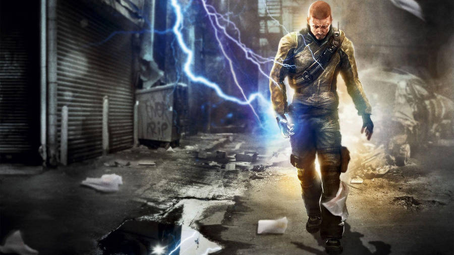 Infamous 2 Electricity Cole Wallpaper