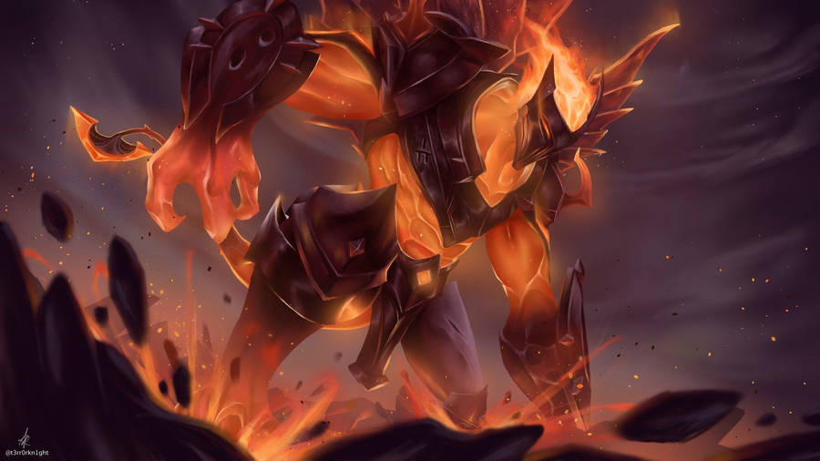 Infernal Galio Lol Wallpaper