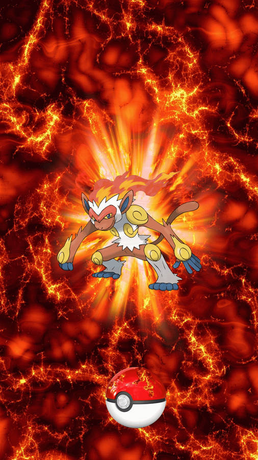 Infernape Pokéball Fiery Wallpaper