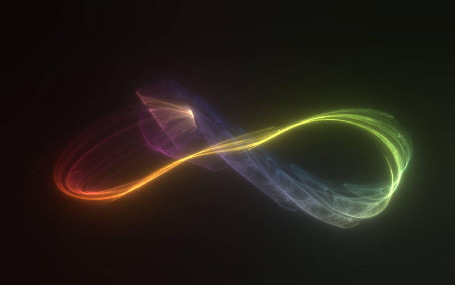 Infinity Symbol Neon Lines Wallpaper