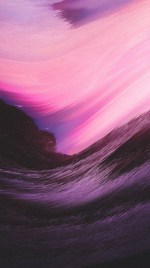 Infinix Abstract Pastel Pink Waves Wallpaper