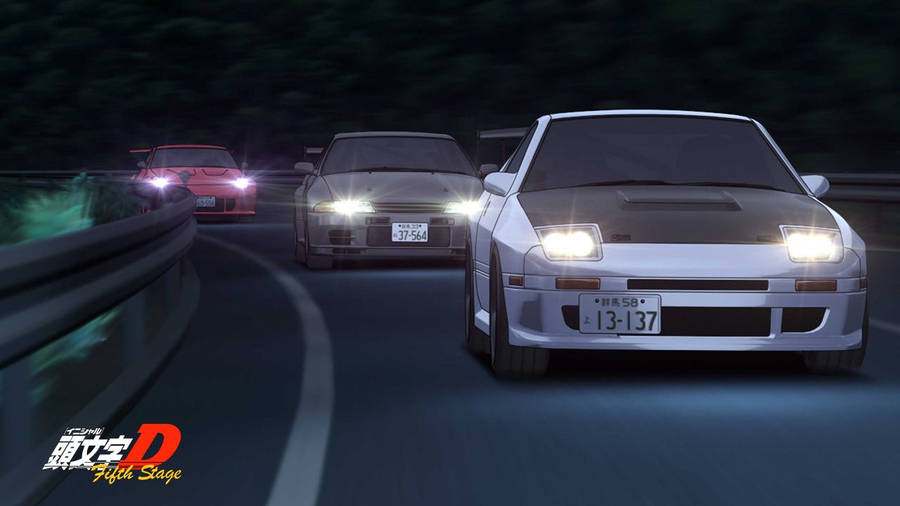 Initial D Car Parade Wallpaper