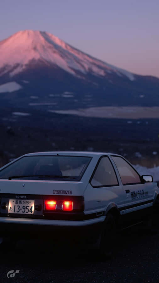 Initial D Racing Car Anime Phone Wallpaper Wallpaper