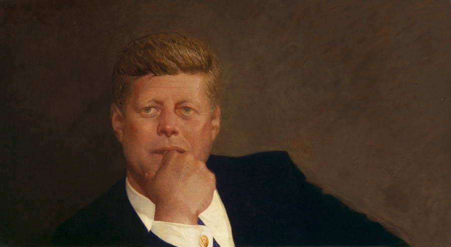 Inspirational Portrait Of John F Kennedy Wallpaper