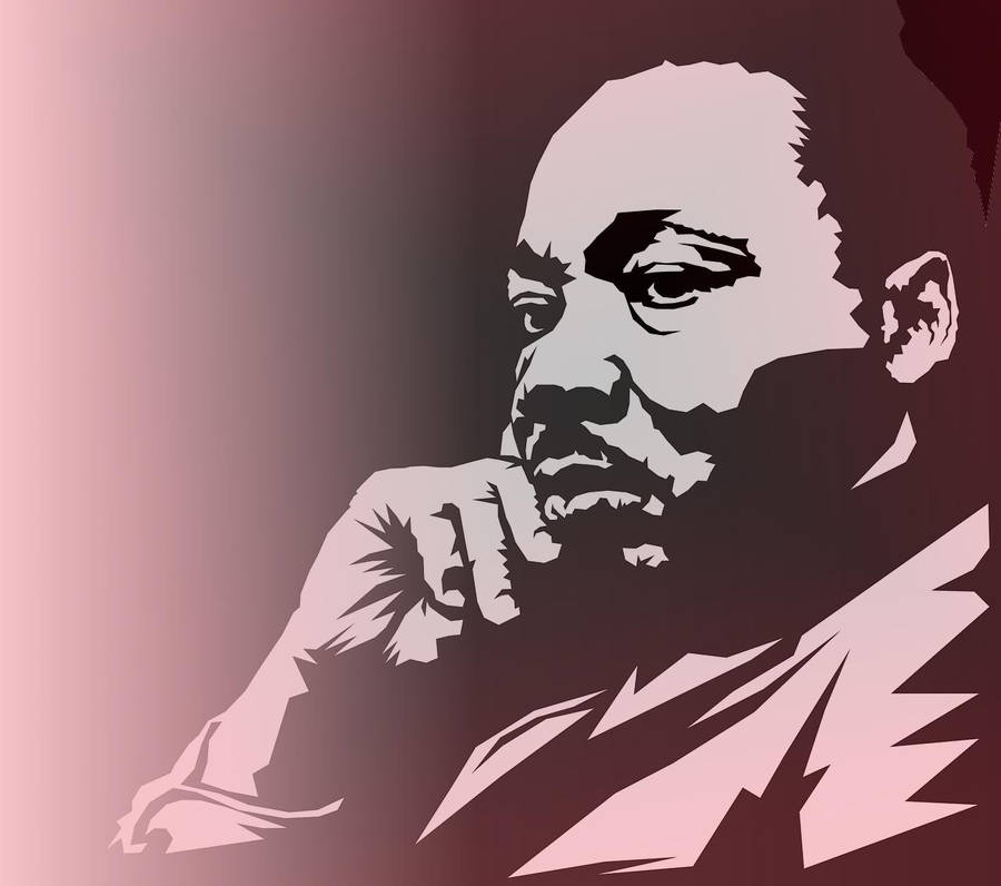 Inspiring Digital Portrait Of Martin Luther King Jr. Wallpaper