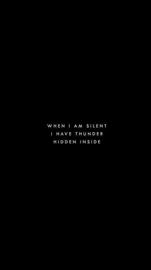 Insta Baddie Thunder Quote Wallpaper